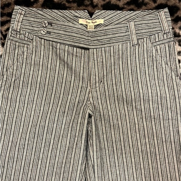 NWT Free People Pinstriped Flare Trousers size 4 - Picture 2 of 16